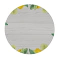 thumbnail image 2 of Awypu  Summer Yellow Lemon, Elastic Fitted Edged Round Tablecloth Fade Resistant Anti-Shrink Table Cloth Washable Table Cover for Indoor or Outdoor and Anywhere You Wanna use it White, 2 of 7
