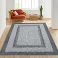 thumbnail image 1 of TROPOW Washable Area Rugs Modern Braided Print Rug Washable Rug Soft Bedroom Rug Non-Slip Non-Shedding Floor Carpet Low Pile Foldable Thin Rug for Dining Room Home Office Nursery, 1 of 7