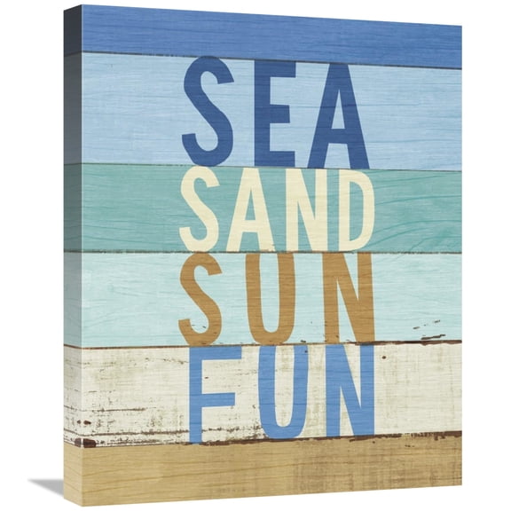 Global Gallery's 'Beachscape Inspiration VIII' By Michael Mullan Stretched Canvas Wall Art
