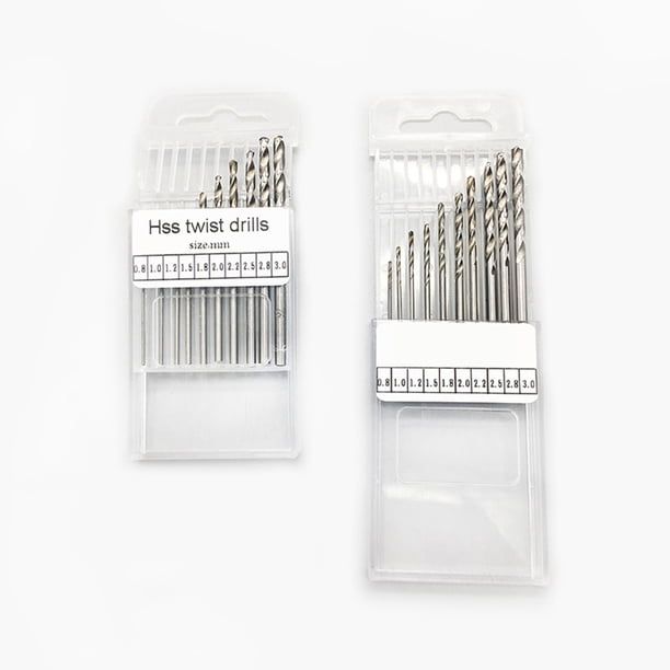 unbranded 10Ud Brocas Plata Para Taladro Manual Ideal Para Carpintería Y Materiales Como PVC Y Resina