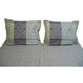 thumbnail image 2 of DaDa Bedding Jacquard Grey Floral Paisley Fitted Sheet & Pillow Case Set - Queen - 3-Pieces, 2 of 5