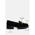 thumbnail image 6 of Jacop Micro Suede Metal Chain Link Loafers, 6 of 11