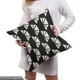 thumbnail image 4 of Modern Fabric by the Yard, Contemporary Geometric Illustration of Triangular Monochrome, Decorative Upholstery Fabric for Sofas and Home Accents, Charcoal Grey Eggshell by Ambesonne, 4 of 4