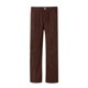 thumbnail image 5 of Pantalones de pana con cintura elástica de altura media para mujer: pierna ancha, trabillas para cinturón, pantalones informales para el día a día., 5 of 6