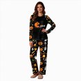 thumbnail image 7 of TOWED22 Women‘s Halloween Pumpkin Print Pajama Set, Long Sleeve Crew Neck Sleepwear with Pants, Cozy Matching Family Holiday Outfit,S, 7 of 7