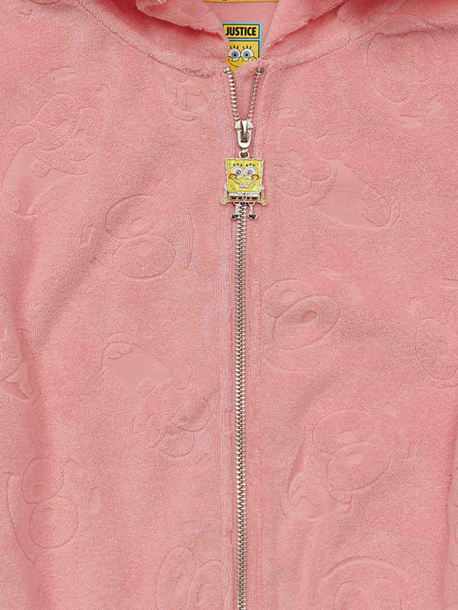 SpongeBob X Justice Girls French Terry Full Zip, Sizes XS - XLP