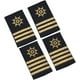thumbnail image 1 of 2 pares de charreteras de uniforme de piloto profesional en 2 estilos. Charreteras con tres y cuatro rayas doradas para disfraz de cosplay., 1 of 9