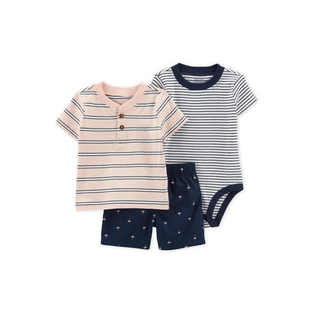 

Carter s Child of Mine Baby Boy Shorts Outfit Set Sizes 0-24M