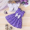 thumbnail image 2 of ZACPNCV Girls Dress and Cardigan Sleeveless Floral Print Tank Dresses 2 Piece Kids Girl Spring Outfit Purple 2-3 Years, 2 of 5