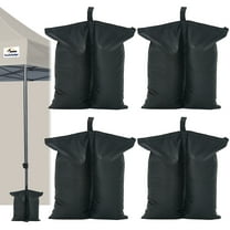 VentuLodge Canopy Weights 115 LBS Sand Bags for Canopy Tent Gazebo (without sand), 4-Pack - Black