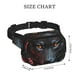 thumbnail image 4 of Disketp Rose Full Moon Black Wolf Riñonera de Doble Capa, Bolsa de Cintura Ajustable para Viajes, Correr y Senderismo, Riñonera Ligera para Hombre y Mujer, 4 of 9