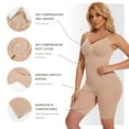 thumbnail image 3 of MISS MOLY Women's Control Slip Shapers Full Body Shapewear Bodysuits Seamless Thigh Slimmer One Piece Jumpsuit, 3 of 6