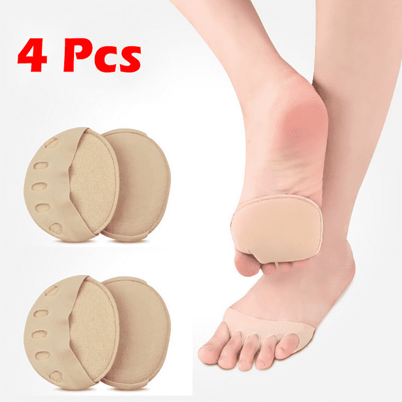 Five Toes Forefoot Pads for Women High Heels Half Insoles Invisible Absorbs Shock Socks Pain Relief Toe Inserts Foot Care Tools