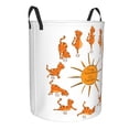 thumbnail image 2 of Bingfone Cat Doing Yoga Waterproof Foldable Laundry Hamper Bucket With Handles For Storage Bin,Clothes Hamper (Medium), 2 of 8