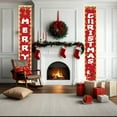 thumbnail image 5 of ToyKingdee Christmas Decorations Outdoor Merry Christmas Banner with String Lights Xmas Porch Door Welcome Sign Hanging Christmas Decor for Home Holiday Outdoor, 5 of 6
