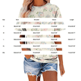 thumbnail image 3 of MEICHEN Women's Casual Printed Round Neck Top Short Sleeved T Shirt Summer Fashion Clothing for Women, 3 of 4