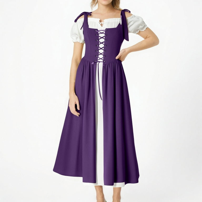 Ren Faire Women Costume Medieval Renaissance Dress With Corset - Renaissance Fair Costume 2-Piece Set Renaissance Dresses For Women Ren Faire Women Costume Medieval Renaissance Dress With Corset - Renaissance Fair Costume 2-Piece Set Renaissance Dresses For Women