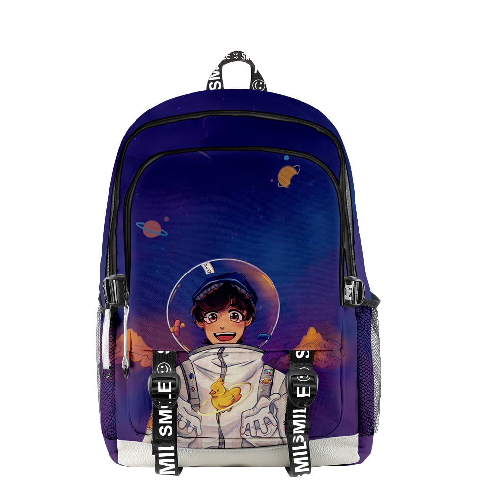 2022 Quackity Backpack Game Anchor Rucksack Casual Book Bag Cosplay