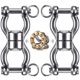 thumbnail image 1 of Swing Swivel SELEWARE Silent Bearing, 1200 libras de capacidad, paquete de 2, 1 of 7