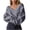Gray, variant on Women's Cropped Off Shoulder Sweater Solid Color Wrap V Neck Ribbed Knit Pullover Loose Casual Slouchy Fall Winter Long Sleeve Top