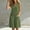 *Army Green, variant on Women's Sleeveless V Neck Button Knee Length Romper with Pocket,Casual Summer Jumpsuit Navy,Women's Plus M