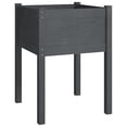 thumbnail image 2 of Jardinera VidaXL de madera maciza gris de pino 50 x 50 x 70 cm, 2 of 3
