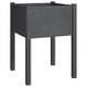 thumbnail image 2 of Jardinera VidaXL de madera maciza gris de pino 50 x 50 x 70 cm, 2 of 3