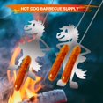 thumbnail image 4 of Hot Dog Horse Barbacoa Cooker Acero Inoxidable Creative Funny Mare Stallion Parrilla Para Asar Comida Stick Stand Campfire Pinchos qarigey OD015567-02, 4 of 6