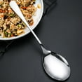 Opvise Stainless Steel Big Soup Serving Spoon, LongHandle Comfortable