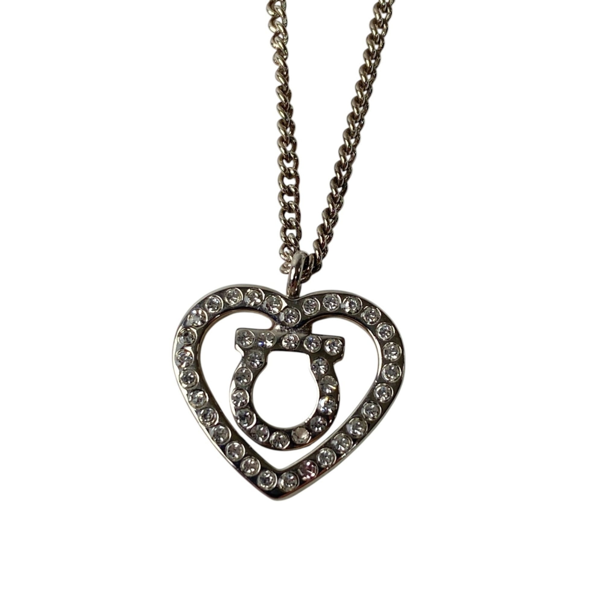 Pre-Owned Salvatore Ferragamo Women's Heart Stone Necklace (Good)