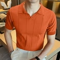 thumbnail image 5 of INCERUN Men Short Sleeve Turndown Collar Shirts Summer Tops, 5 of 8
