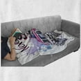 thumbnail image 6 of Monster Truck Soft Flannel Fleece Blanket, Watercolor Monster Car in Vibrant Colors with Inspirational Never Stop Words, Cozy Plush for Indoor and Outdoor Use, 50" x 60", Multicolor, by Ambesonne, 6 of 6