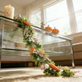 thumbnail image 5 of 6 FT Artificial Easter Garland with Eggs and Carrots, Spring Vine Flower Easter Garland Decor for Home Indoor Outdoor Party, Multi Colored Hanging Wall Decor for Mantle Kitchen Fireplace Tree, 5 of 6