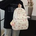 thumbnail image 4 of Mochila Escolar Pana Mujer Patrón Cereza () Blanco, 4 of 9