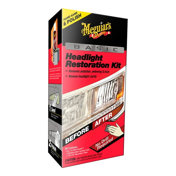 Meguiar’s G2960 Basic Headlight Restoration Kit, 1 Pack