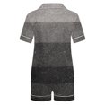 thumbnail image 4 of Qiopertar Liquidation à Moins de 5$ Blouse Décontractée Imprimée Col Rabattu Manches Courtes Mode Short Ensemble Pyjama Grandes Économies de Vacances!, 4 of 5