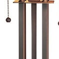 thumbnail image 4 of 25" Rust Metal Two Light Table Lamp With Amber Square Shade, 4 of 5