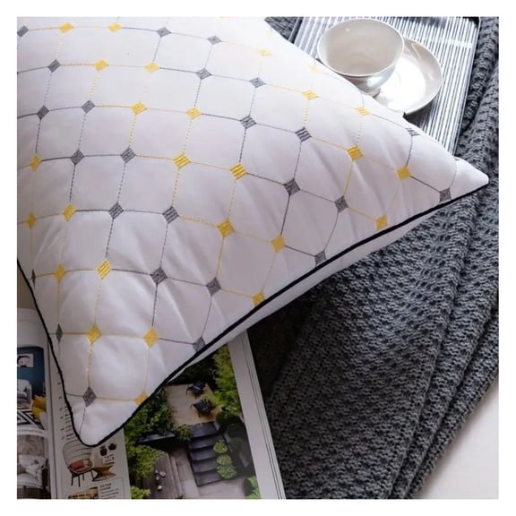 Neck Support Pillow QUEEN Size - Hotel Luxury Cooling Gel Memory Foam Pillow for Side & Back Sleepers - Orthopedic Contour Pillow with Washable Cover