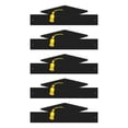 thumbnail image 1 of CSChome Paper Hats 5 Pcs Doctor Hats Unisex 3D Disposable Adjustable Size Graduation Party Photo Prop Graduation Ceremony Bachelor Headband, 1 of 5
