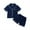 Dark Blue, variant on Youmylove Kids Toddler Baby Girls Spring Summer Floral Cotton Short Sleeve Tops Shorts Outfits Pajamas Clothes Toddler Girl Clothes