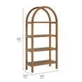 thumbnail image 3 of Modway Vexley 60 Inch Wide Arched Bookshelf in Walnut by Modway, 3 of 9