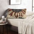 thumbnail image 6 of Naloa USA Sunflower Flag Pillowcase, Throw Pillowcase, Wrinkle-Free, Stain-Resistant with Hidden Zipper for Bedroom Sofa-14"x20", 6 of 6