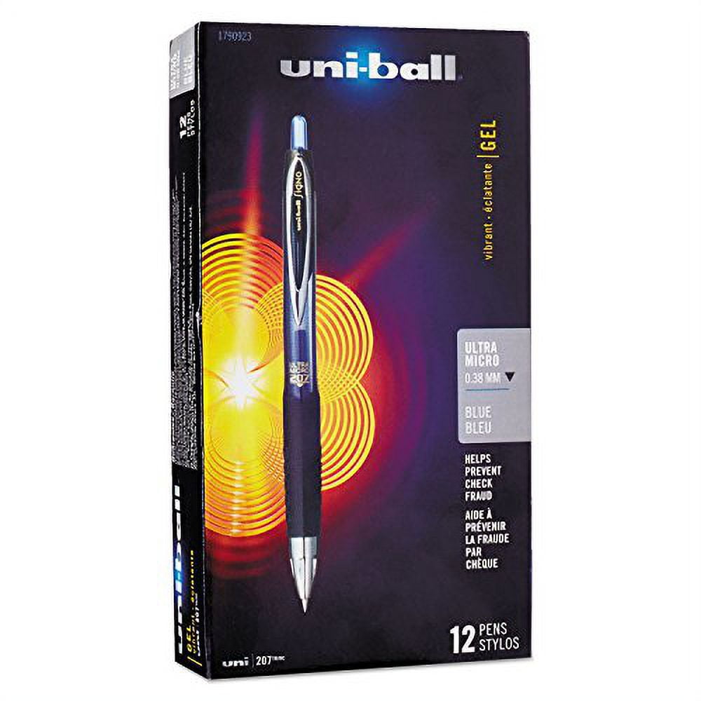 SAN1790923 - Uni-Ball Signo 207 Gel Pen;12 Total