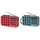 thumbnail image 1 of Mini Radio Portátil BT Altavoces Inalámbricos Carga Solar Receptor FM () Rojo, 1 of 7
