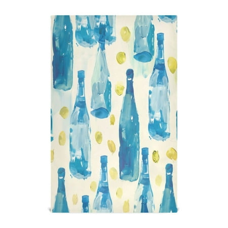 

Kitchen Towel 28x18 Inches x4，Plate Towel Decorative Towel Napkin Tea Towel Tea Towels For Kitchen Dish Cloths & Dish Towels Blue Bottle