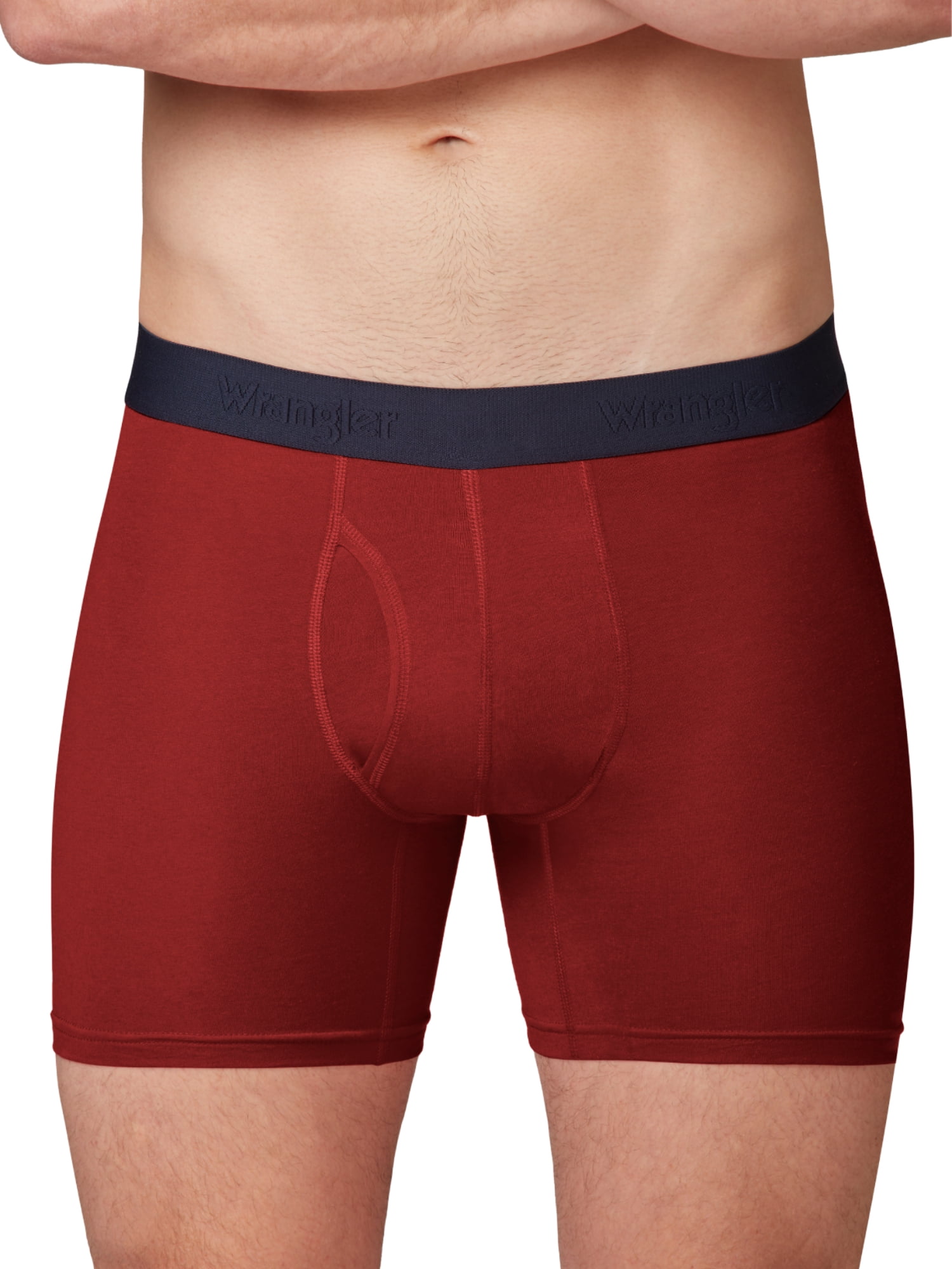 Wrangler Men's Cotton Stretch Boxer Brief Set, Boxer Briefs Underwear for Men, XL, 6 Pack