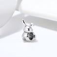 thumbnail image 3 of Bunny Rabbit Charm European Bead Sterling Silver Ginger Lyne Collection, 3 of 6