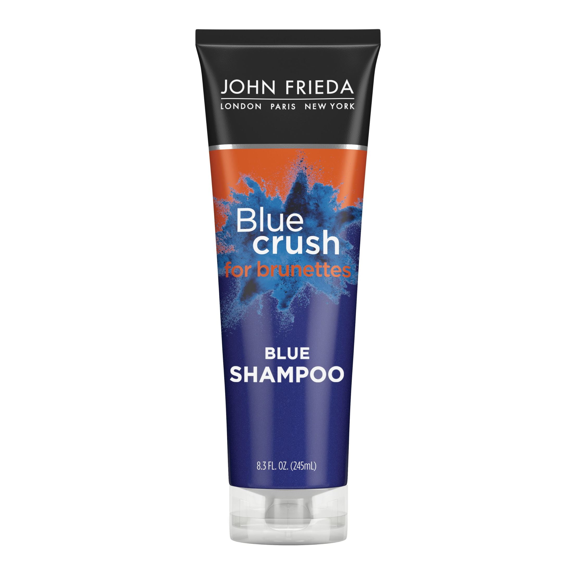 John Frieda Blue Crush for Brunettes Shampoo 8.3 fl oz product package