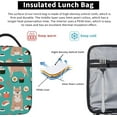 thumbnail image 5 of Lunch Bag Shiba Inu And Sushi Lunch Bag For Men Women, College Reusable Fashion Lunch Bag For Shopping, Office, Gym, 5 of 6