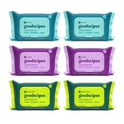 goodwipes Flushable Butt Wipes, Variety Box, 6 Pack Variety Box, 300 Total XL Wipes